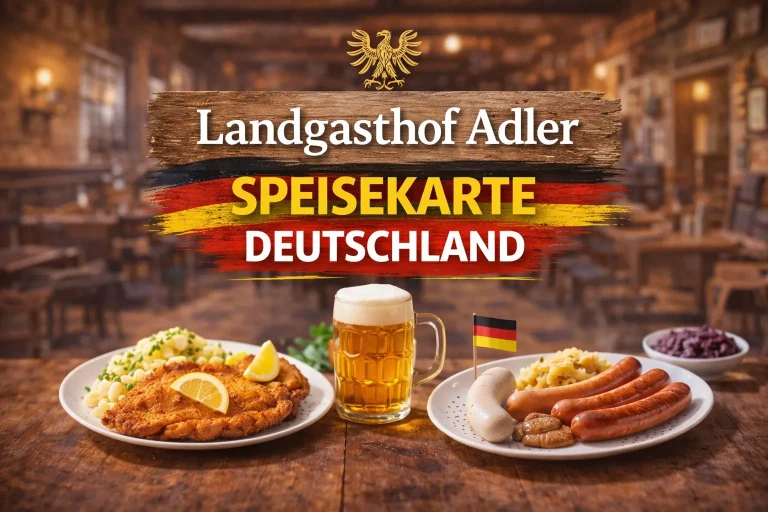 Landgasthof Adler Speisekarte Deutschland